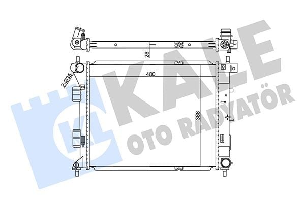 RADYATÖR BRAZING HYUNDAI ELANTRA-i30-KIA CEED-PRO CEED RADYATÖR