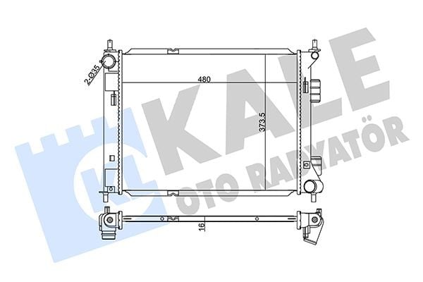 RADYATÖR BRAZING HYUNDAI ix20-KIA VENGA RADYATÖR