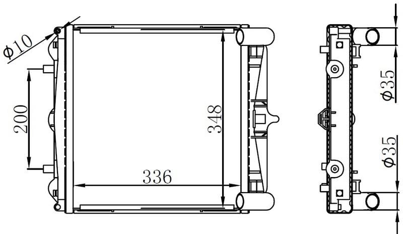 RADYATOR BRAZİNG MT 336X348X22 911 97 / BOXSTER 96 63776