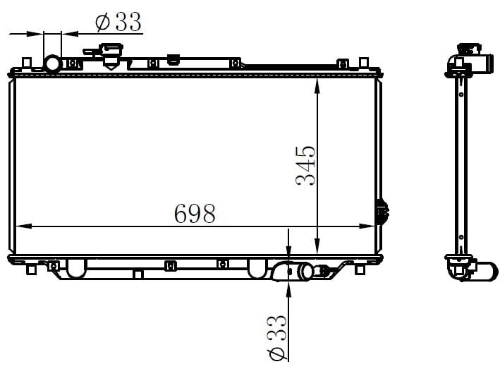 RADYATOR BRAZİNG MT 345X698X16 SCHUMA 66604