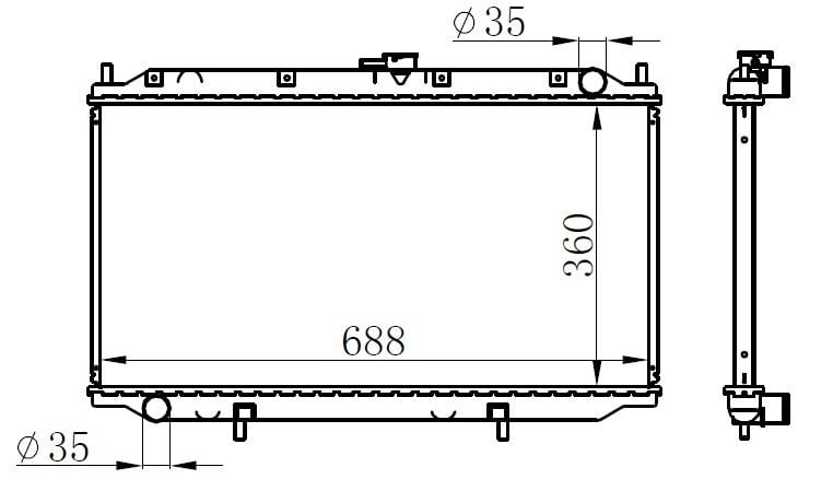 RADYATOR BRAZİNG MT 360X698X26 PRİMERA P11 96- 62927