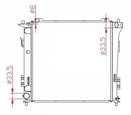 RADYATOR BRAZİNG MT 450X448X26 ELANTRA 1.6 CRDİ 00 / İ30 1.6 CRDİ 07 / CEED 1.6 CRDİ 07 675016