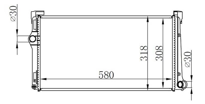 RADYATOR BRAZİNG MT 580X298X26 IDEA 04- PUNTO 03- 1.3 MJTD