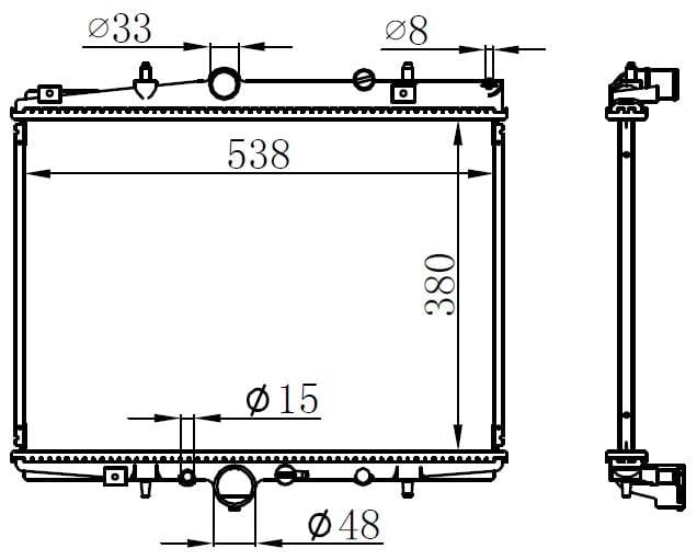 RADYATÖR BRAZİNG P406 OTOM 380x548x26