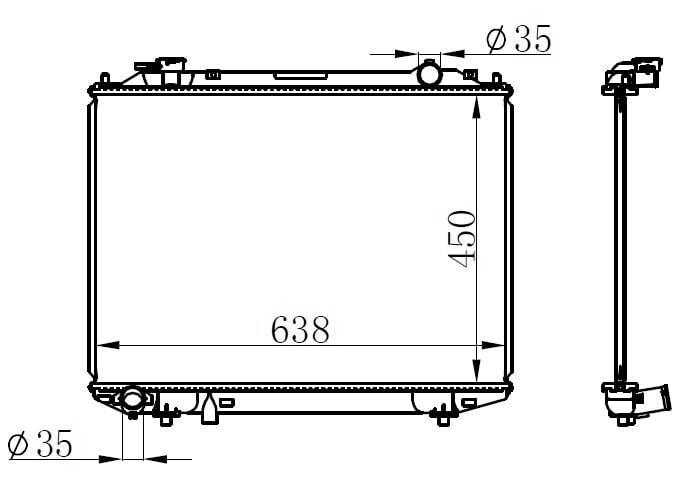 RADYATÖR BRAZİNG RANGER 2.5D 98> KLİMASIZ MEK 635x450x26