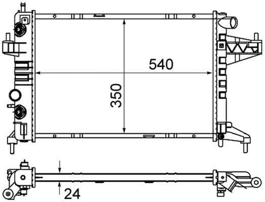 RADYATÖR CORSA C 1.4-1.8 MEK OTOM AC 540x350x24