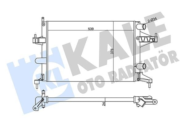 RADYATÖR CORSA C-COMBO-TIGRA 1.0-1.2-1.2 16V-1.4-1.4 16V AC KLİMASIZ MEK 539x378x24 1300236-9201 955-25555161-24445162