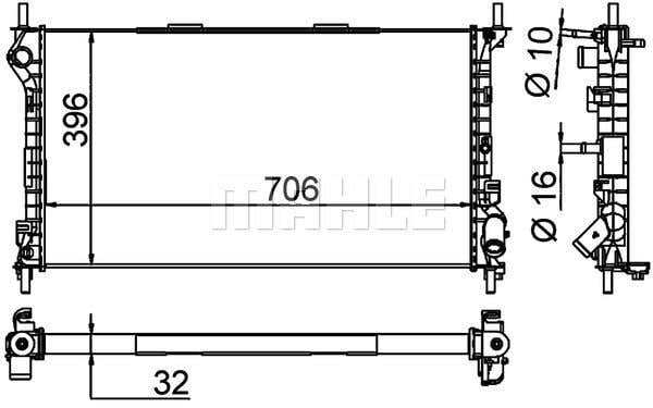 RADYATÖR FORD TRANSIT CONNECT