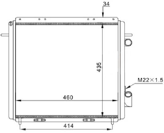 RADYATOR MECHANİCAL MT 460X435X34 EXPRESS 1.9D 91 63947