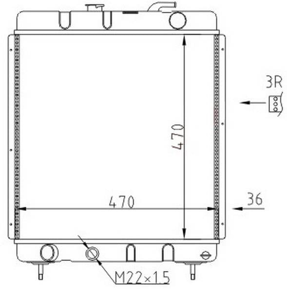 RADYATOR MECHANİCAL MT 470 470 36 J9 63562