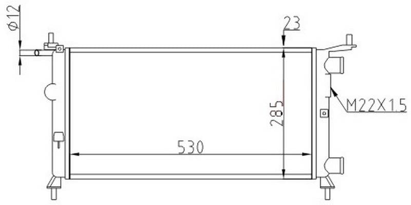 RADYATOR MECHANİCAL MT 530 285 23 CORSA B 1.2İ 93 63290A