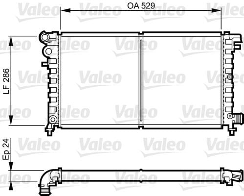 RADYATÖR SAXO 96-01 106 96> 1.5D AC KLİMASIZ MEK 529x286x24