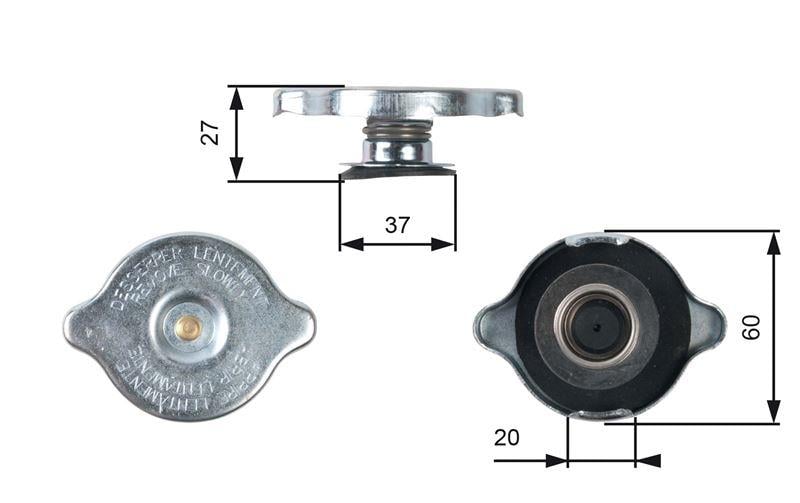 RADYATOR YEDEK SU DEPO KAPAGI MERCEDES W124 W201 W202 W210 W126 W140 W461 W463 W638