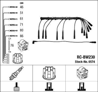 RC-BW230 ATEŞLEME KABLOSU