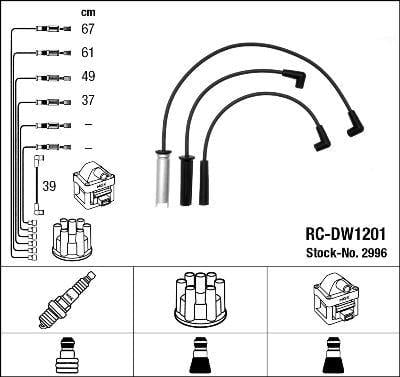 RC-DW1201 ATEŞLEME KABLOSU