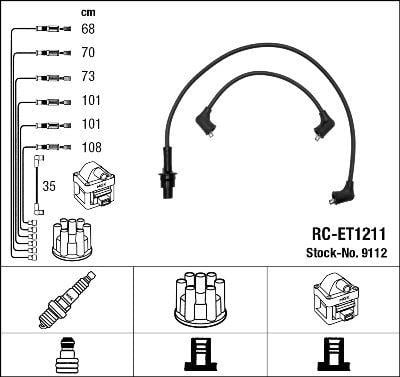 RC-ET1211 ATEŞLEME KABLOSU