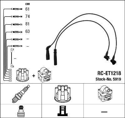 RC-ET1218 ATEŞLEME KABLOSU