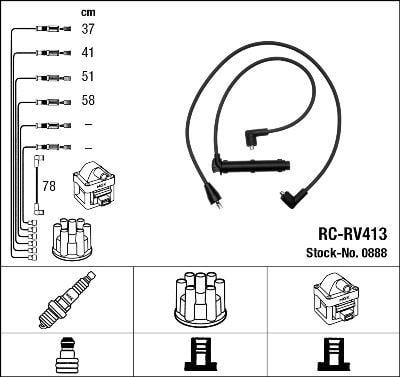 RC-RV413 ATEŞLEME KABLOSU