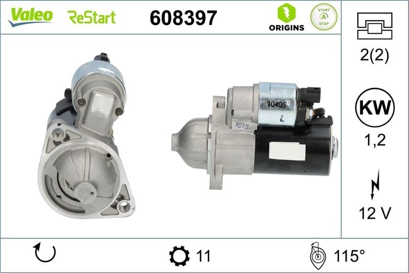 RESTARTER MARŞ MOTORU HYUNDAI - KIA 1.2i - 1.4 i
