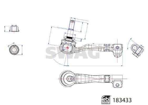 ROT BAŞI EMNİYET SOMUNLU BMW FEBI 183433