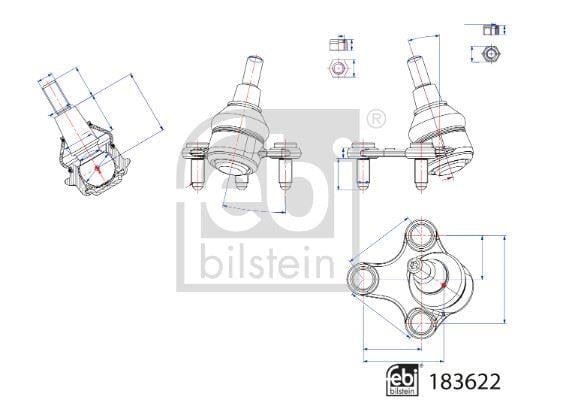 ROTİL ALT SOL FORD CONNECT 22> VW CADDY 22>