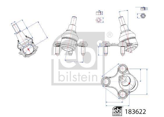 ROTİL ALT SOL FORD CONNECT 22> VW CADDY 22>