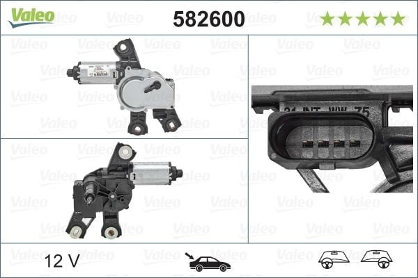 SİLECEK MOTORU ARKA VW PASSAT 08/2010 >