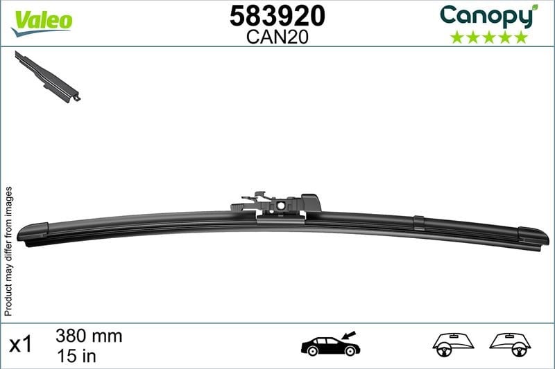 SİLECEK SÜPÜRGESİ 380 mm CANOPY