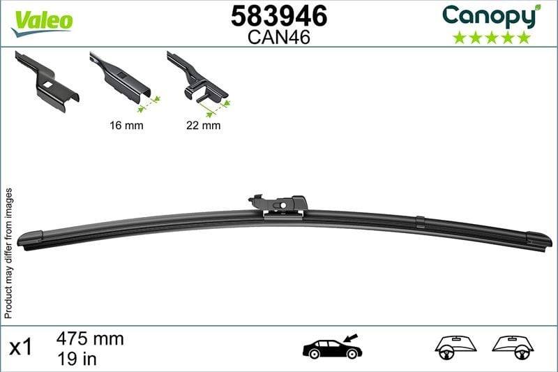 SİLECEK SÜPÜRGESİ 475 mm CANOPY