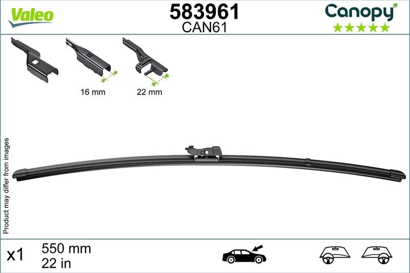 SİLECEK SÜPÜRGESİ 550 mm CANOPY