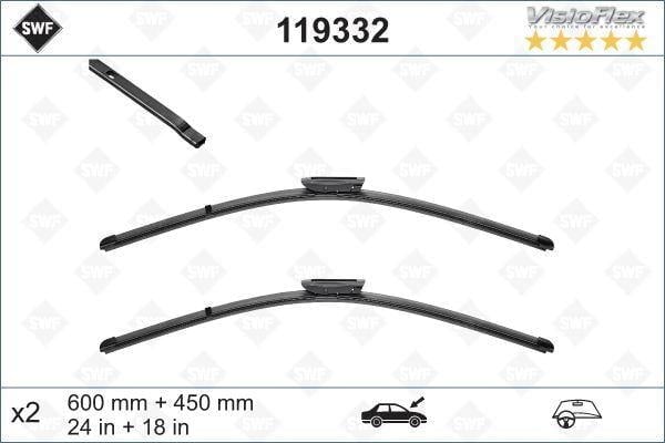 SİLECEK SÜPÜRGESİ 60 45cm FLATBLADE-MUZ TİPİ RENAULT MEGANE II 02>