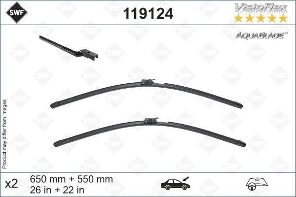 SILECEK SUPURGESI TAKIMI 650mm / 550mm MERCEDES SL-CLASS R231 12> ISITMALI SWF