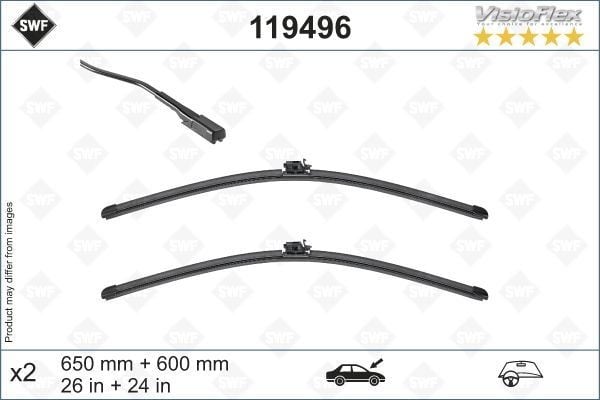 SILECEK SUPURGESI TAKIMI 650mm / 600mm MERCEDES SPRINTER B907 B910 18> SWF
