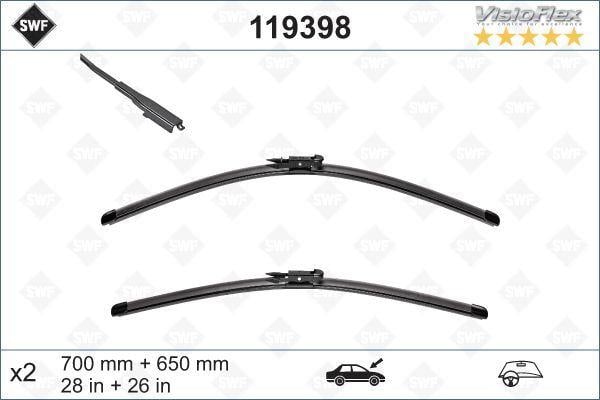 SILECEK SUPURGESI TAKIMI 700mm / 650mm MERCEDES VITO W639 03> SWF