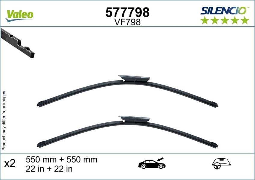 SILENCIO WIPER FB OE LHD VF798 Kit