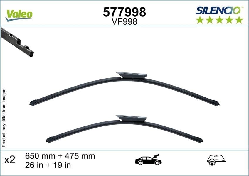 SILENCIO WIPER FB OE LHD VF998 Kit