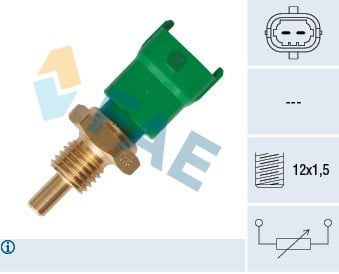 SOGUTUCU AKISKAN SICAKLIK SENSORU FORD RANGER 3.0 11> VOLVO C30 533 D3 -D4-D5 10>14 S40 II 544