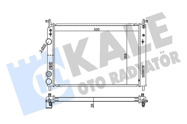 SU RADYATÖRÜ FIAT ALBEA-PALIO-STRADA 1.2 16V 02 > MT AC BRAZING 520x368x26