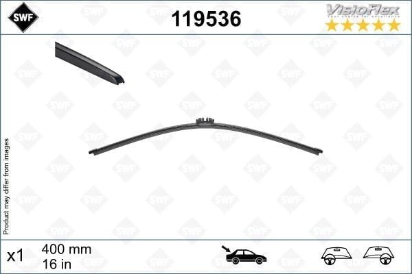 SWF VİSİOFLEX FLAT BLADE X1 400MM ARKA