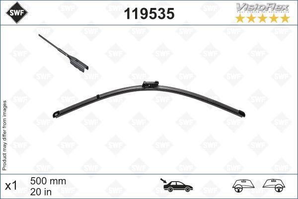 SWF VisioFlex Flat Blade X1 500 mm ARKA OPEL INSIGNIA B Grand Sport 04.2017 >