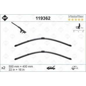 SWF VisioFlex Flat Blade x2 550 400 mm ALFA ROMEO 147. GT