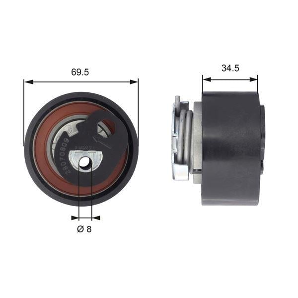 T43200 POWERGRIP TENSIONER