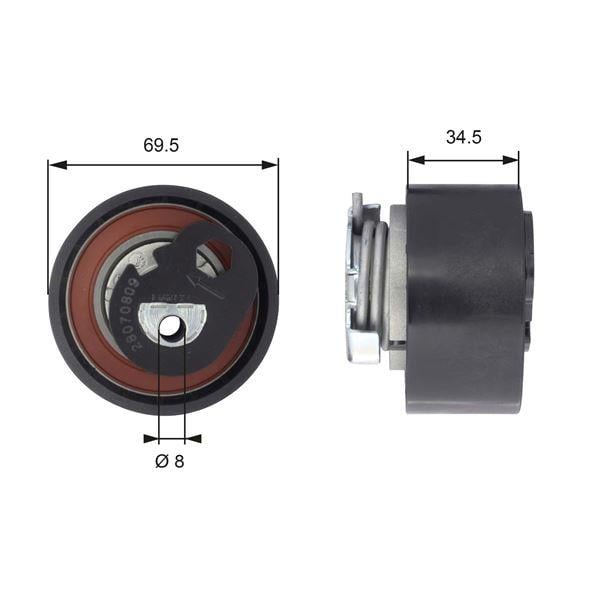 T43200 POWERGRIP TENSIONER