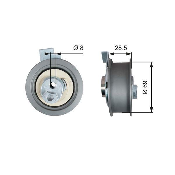T43242 POWERGRIP TENSIONER