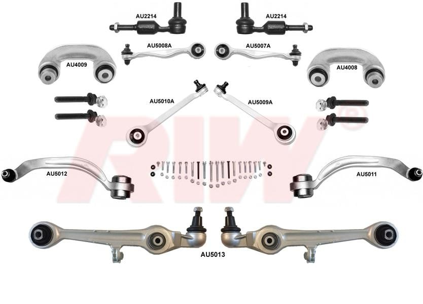 TAMİR KİTİ ÖN AUDI-A4-8D2 8E5 B5 1995-2001 AUDI-A6-4B C5 1997-2005 AUDI-A8-4D2 4D8 1994-2002 SKODA-S UPERB-I 3U4 2002-2008 VOLKSWAGEN-PASSAT-IV B32 B5 1997-2005