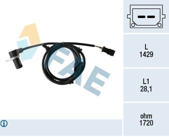 TEKERLEK HIZ SENSORU ARKA SAG AUDI A4 01>08