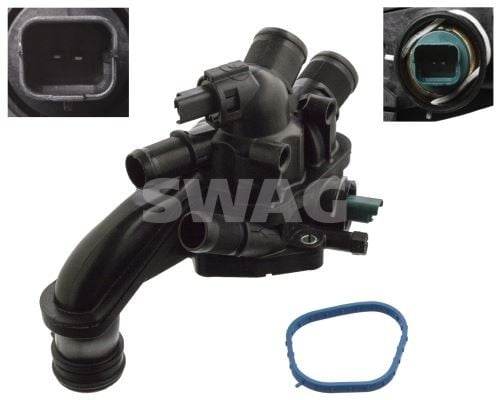 TERMOSTAT 105C KOMPLE P3008-P308-RCZ-P207-P508-P208-P5008-C4-C4 PICASSO-DS3-DS5-C5 III 1.6 TURBO 16V EP6DT-EP6CDT -MINI COOPER 1.6 THP 16V N14B16A-N14B16C