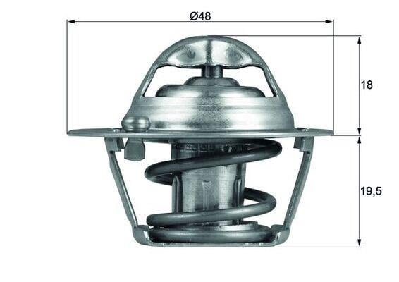 TERMOSTAT 74 C TEK FORD FİESTA-FOCUS 95> 1.25-1.4-1.6 BENZİNLİ