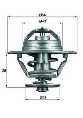 TERMOSTAT 79C DUCATO 94-02 - MASTER 98-01 - BOXER 97 > JUMPER 99 > 2.8D-2.8JTD-DTI