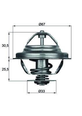 TERMOSTAT 80 C BMW M20 M30 M50 S38 E30 E36 E28 E24 E23 E32